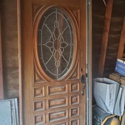 Front Door Solid Wood 36" Fear Condition