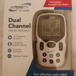 Intensity At Home Dual Channel Tens Pain Relief Device