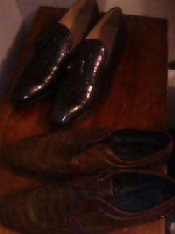 Two Pairs of Men's Dress Shoes