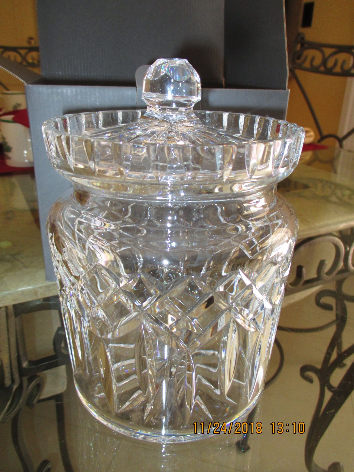 Waterford Crystal lLismore Biscuit Barrel