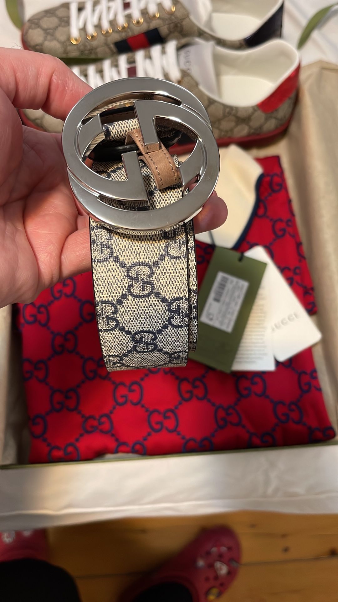 New Gucci Belt (Size 38) With Receipt