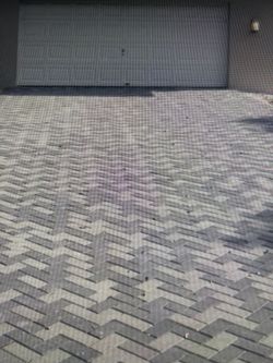 Gray pavers 4x8