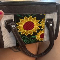 Sunflower Leather Purse 