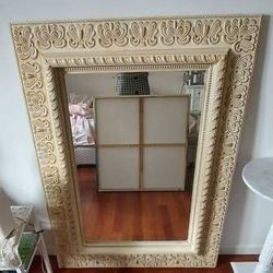 Beautiful Huge Beveled Mirror 51 X 38. 