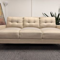 Light Beige Sofa Set - 3-Seater + 2-Seater – Good Condition