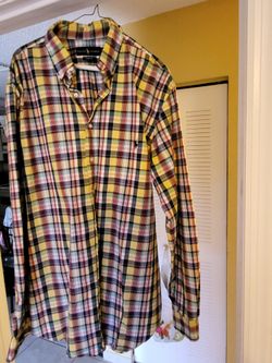 Long Sleeve Ralph Lauren Button Up  Size LT