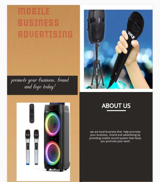 MOBILE ADVERTISING FOR YOUR BUSINESS, SALE, ADVOCACY , ORGANIZATION ETC