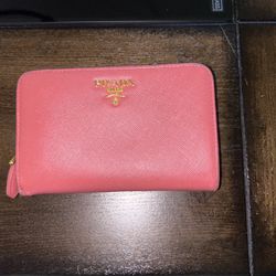 Prada Pink Bifold Wallet