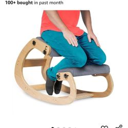 Ergonomic Kneeling Chair with Adjustable Seats - Knee Chair for Posture Correction & Kneel Rocking Stool for Desk - Back Pain Relief and Support for H