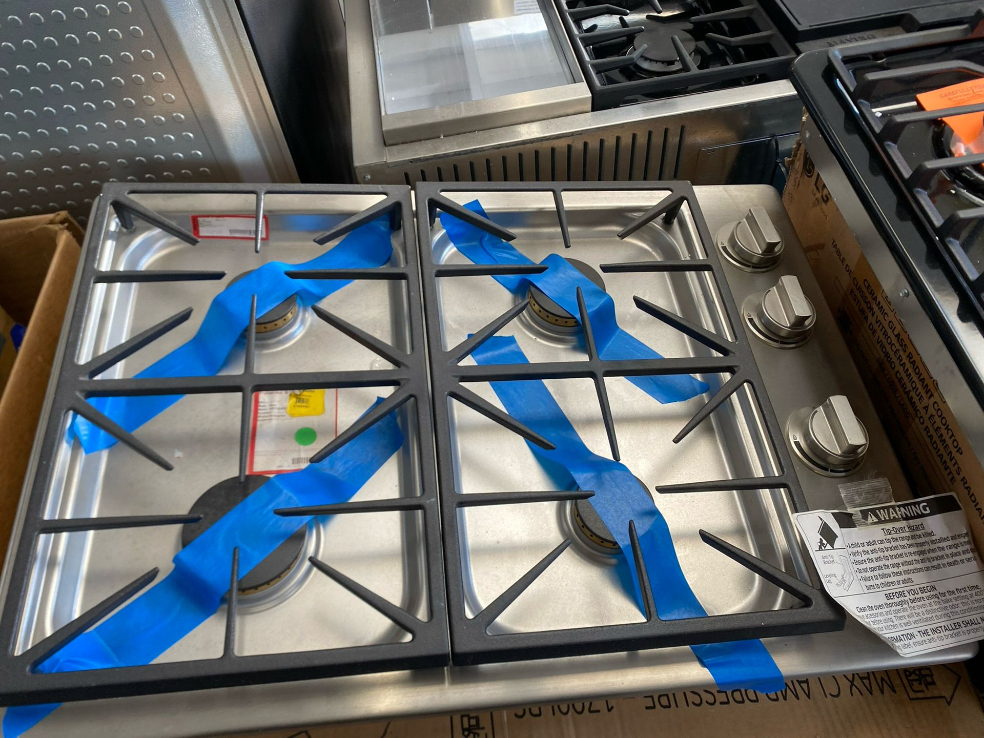 New Dacor 30β Gas Cooktop Stainless Steel