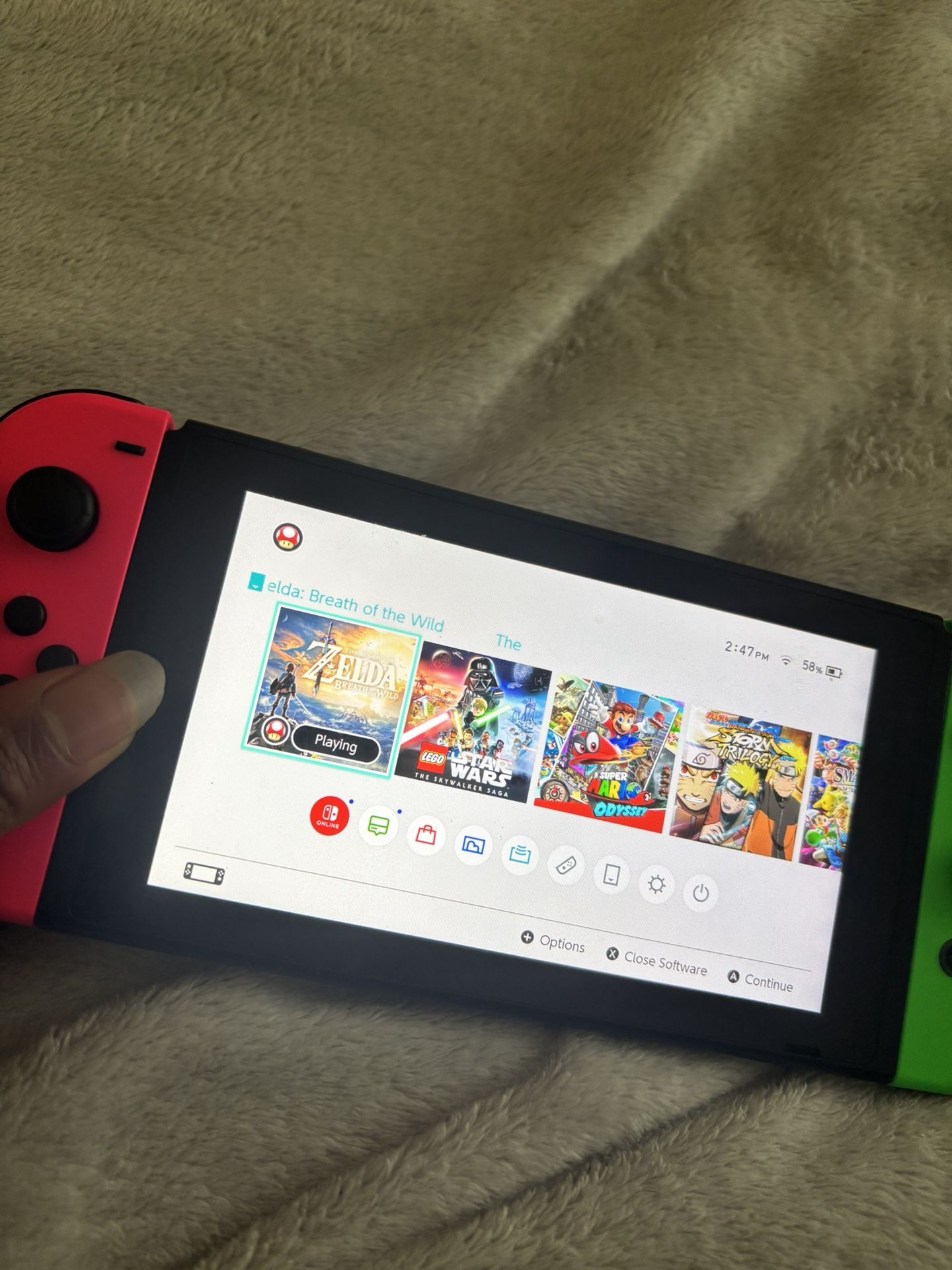 Nintendo Switch With 128gb micro Sd CARD