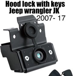 Hood Lock With Keys Fit Jeep Wrangler JK