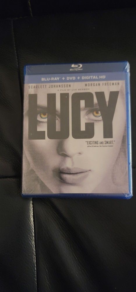 $5 BLU RAY MOVIE. LUCY. BLU RAY / DVD ONLY. NO DIGITAL. $5 OR TRADE FOR A MOVIE TITLE I DO NOT ALREADY OWN.