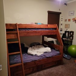 Cherry Wood Bunk Bed
