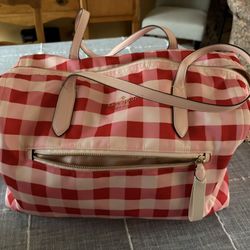 Kate Spade Chelsea Gingham Check Weekender 