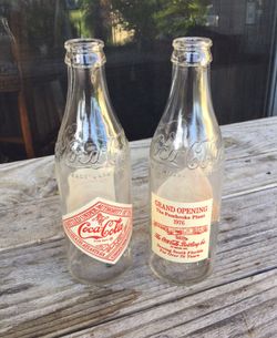 Coca Cola Commemorative Empty Bottles