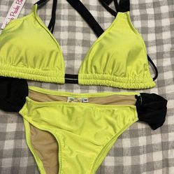 Brand New Bright Neon Yellow Bikini 