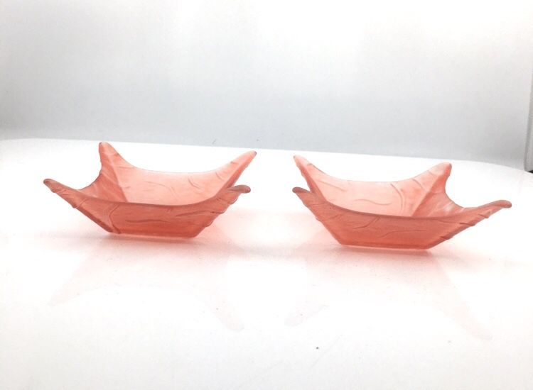 2 Red Decor Candle Holders
