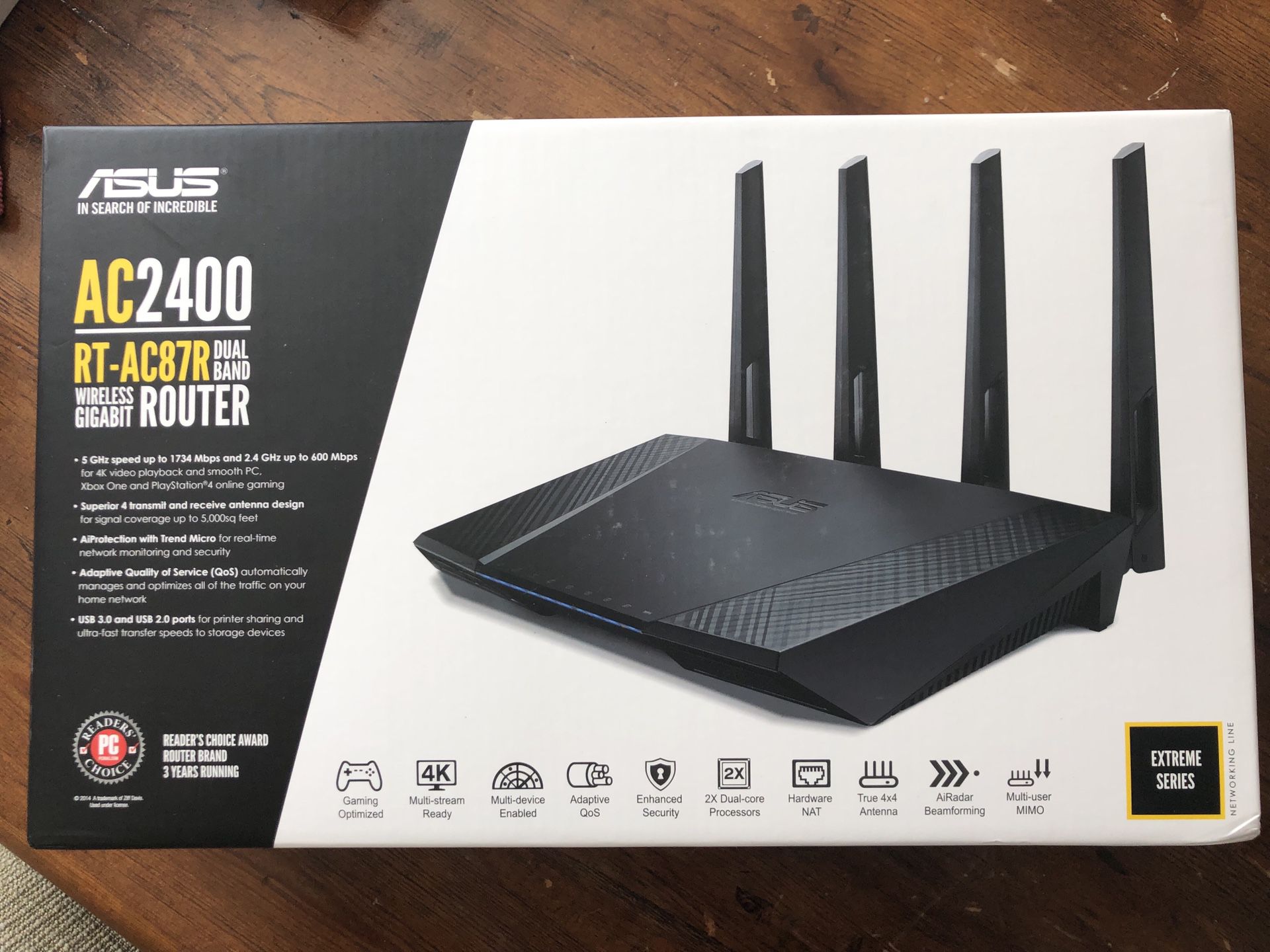 Asus AC2400 RT-AC87R Dual Band Wireless Gigabit Router