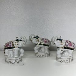 Lucky Elephants Decor—Ceramic Elephants—Decorative Elephants—($10 each)