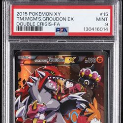 Team Magma's GROUDON EX PSA 9 Double Crisis Pokemon Card