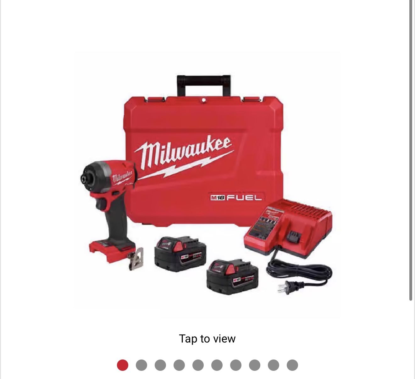 M18 impact 2 battery charger