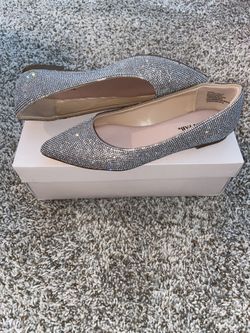 Rhinestone Ballet Flats Size 7