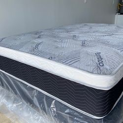 Full Euro Bamboo Orthopedic Pillow Top!•••