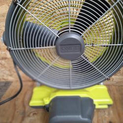 Ryobi 12in Misting Fan (Battery Or Cord Powered)