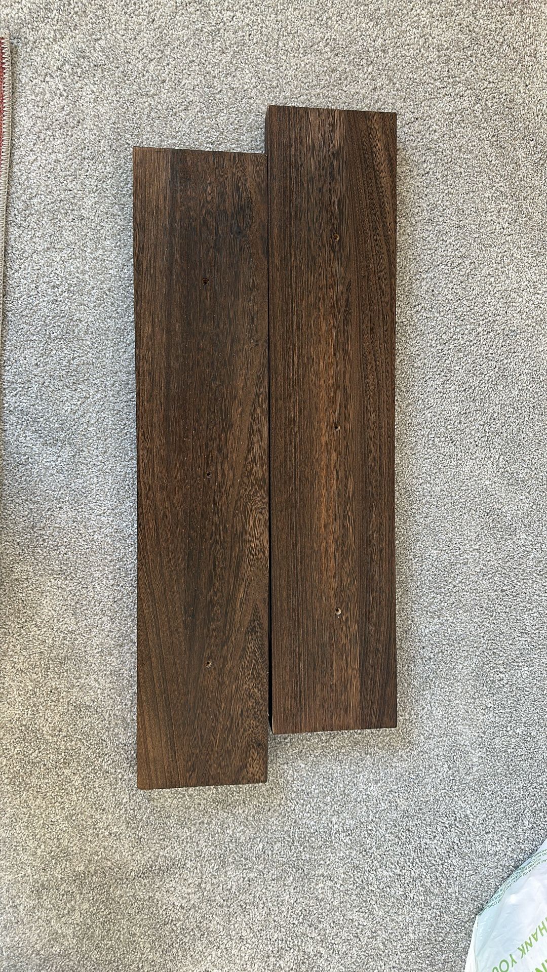 4 30” Floating shelves
