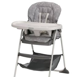 Graco Slim Snacker High Chair, Ultra Compact High Chair, Whisk