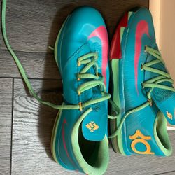 RARE🔥 Nike KD VI 6 Hero Pack Turbo Green Vivid Pink Nightshade SZ 7Y