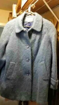 Mohair wool car coat size 14