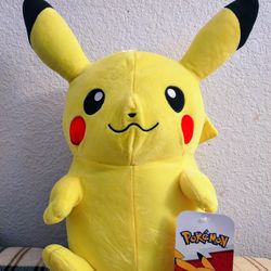 Big Pikachu Plush 14" New