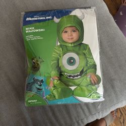 Mike Wazowski, Monster Inc Costume 6-12 Months