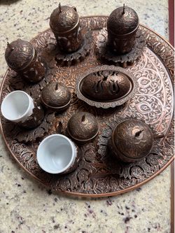 Copper Coffee Cups set