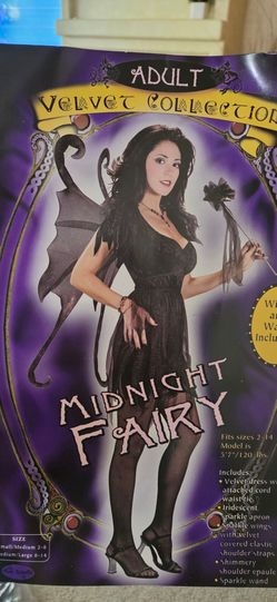 Midnight Fairy Costume , Womens SM/MED