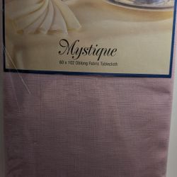 New 60 In By 102-in Oblong Fabric Tablecloth