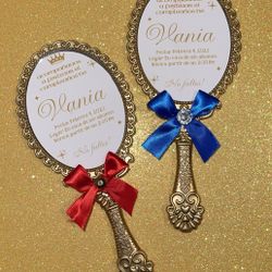 Custom Birthday  Mini Mirror Invitations