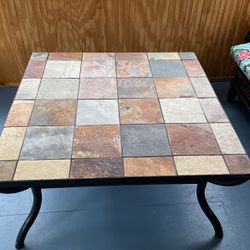 Square Slate Tile  Table