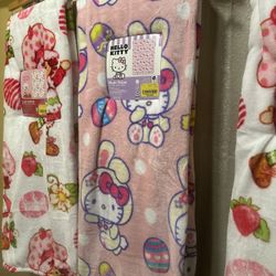 Hello Kitty Easter Throw/Blanket 
