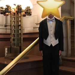 Boys Black Tuxedo- 9 Piece