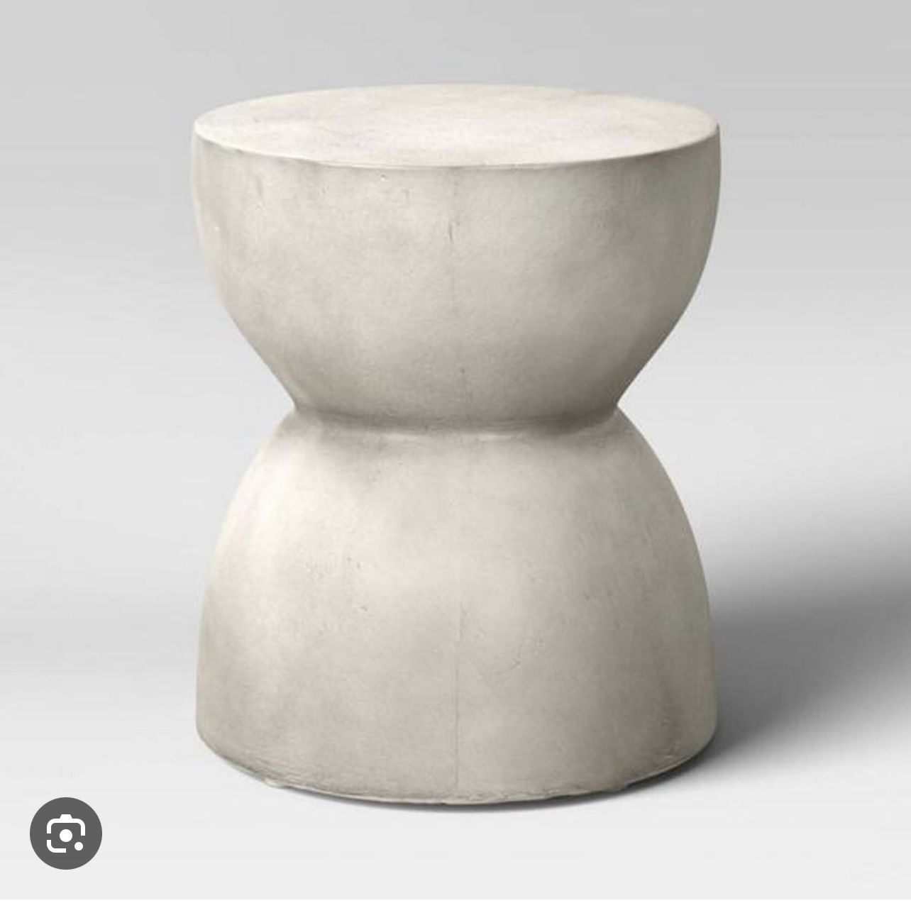 project 62 hourglass shape patio accent table