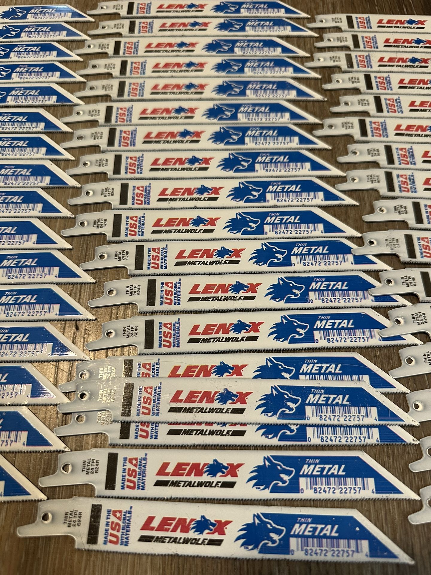 *Box of 50* LENOX 624R Reciprocating Saw Blade 6” 24TPI “Thin Metal”