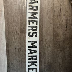 Farmers Market Wood Sign