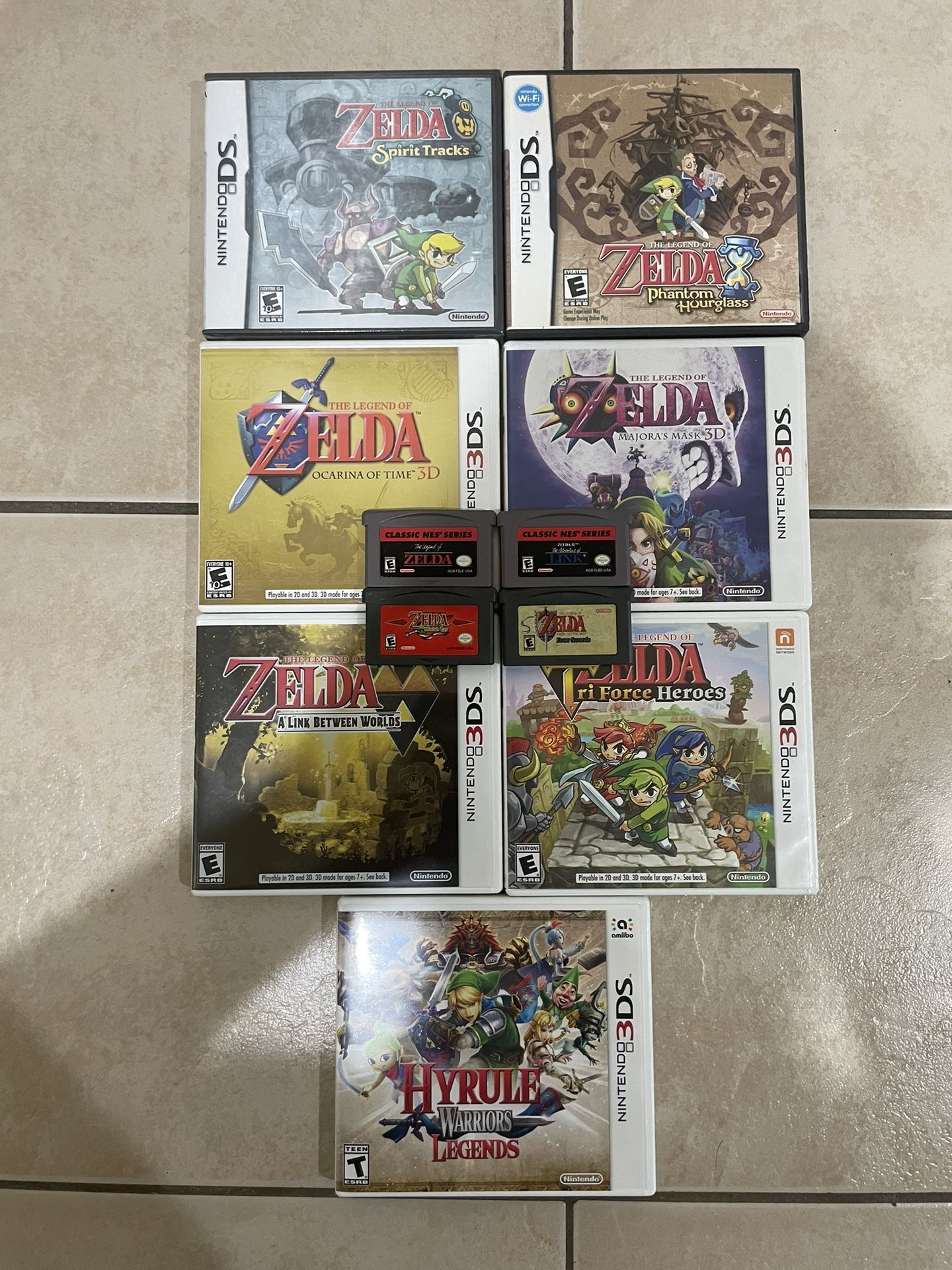 Nintendo 3ds 2ds GBA Ds Zelda Games