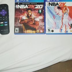 Roku Remote And PS4 Games 
