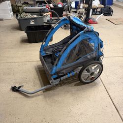 InStep Double Bike Trailer & Stroller – Seats 2 Kids – Excellent Condition