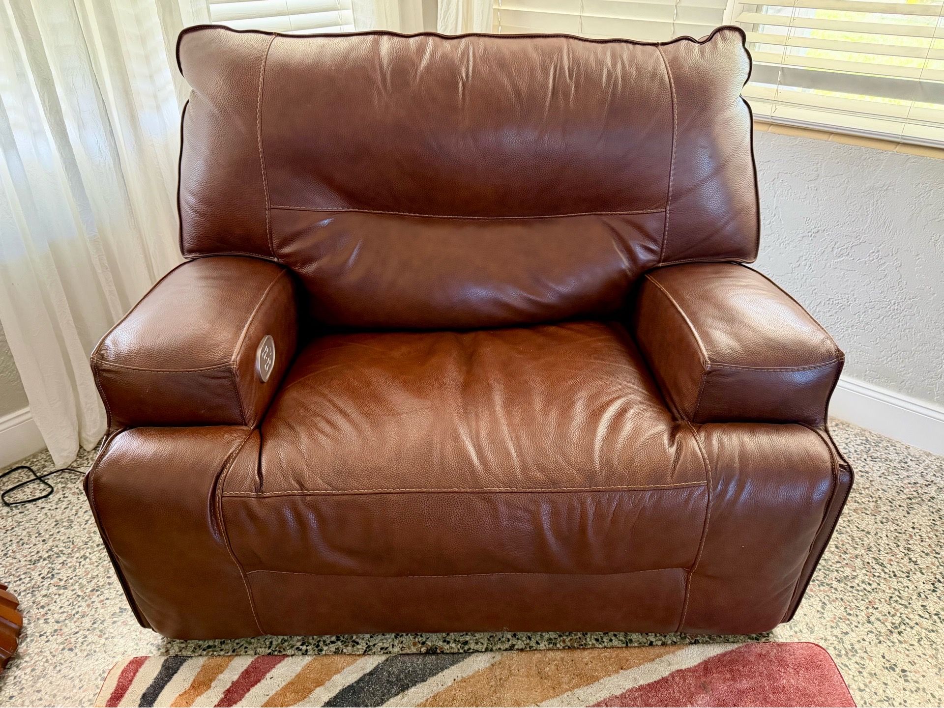 Leather Chair & A Half Recliner