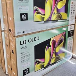 77. Tv OLED smart 4K HDTV $55 down on financing free delivery six month warranty.